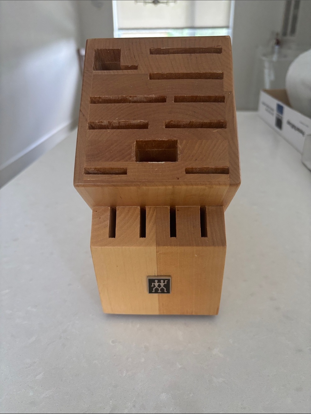 Zwilling Wooden Knife Block – Natural Wood Finish